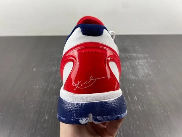Nike Blanco Marino Upper Tejido Texturizado Capa Cage Sintético Zapatillas de Baloncesto 7