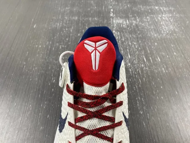 Nike Blanco Marino Upper Tejido Texturizado Capa Cage Sintético Zapatillas de Baloncesto 10