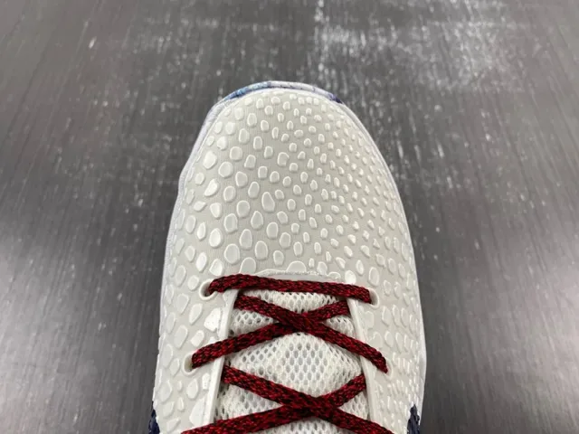 Nike Blanco Marino Upper Tejido Texturizado Capa Cage Sintético Zapatillas de Baloncesto 11