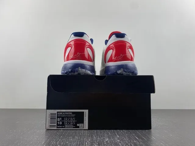 Nike Blanco Marino Upper Tejido Texturizado Capa Cage Sintético Zapatillas de Baloncesto 17