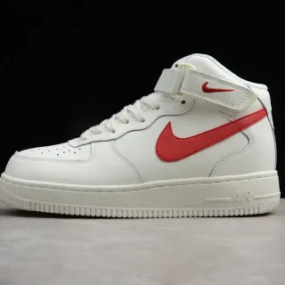 Nike Zapatillas Lifestyle Blancas y Rojas de Alto con Correa para Tobillo