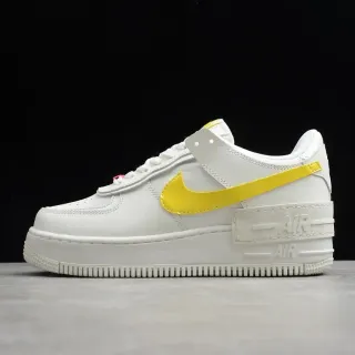 Nike Branco Amarelo Low Top Plataforma Tênis Lifestyle