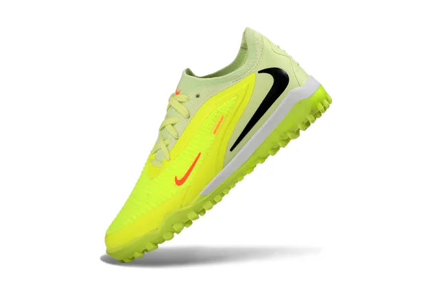 Nike Yellow Black Low-Top Knit Upper Turf Soccer Shoes 3