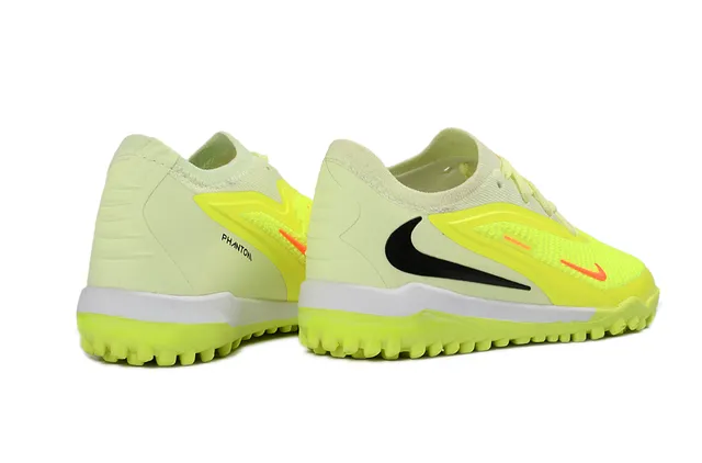 Nike Yellow Black Low-Top Knit Upper Turf Soccer Shoes 4
