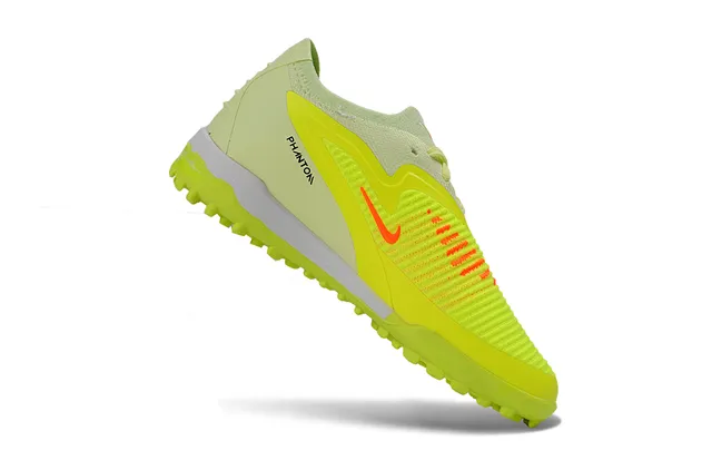 Nike Yellow Black Low-Top Knit Upper Turf Soccer Shoes 5