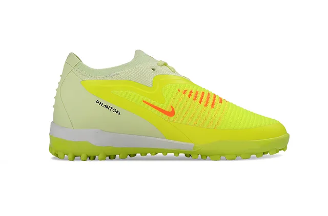 Nike Yellow Black Low-Top Knit Upper Turf Soccer Shoes 7