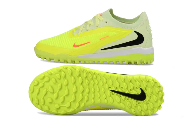 Nike Yellow Black Low-Top Knit Upper Turf Soccer Shoes 8