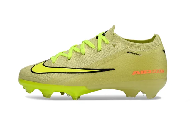Nike Amarelo Laranja Gripknit Upper Air Zoom Cushioning Firm-Ground Sapatos de Futebol 3