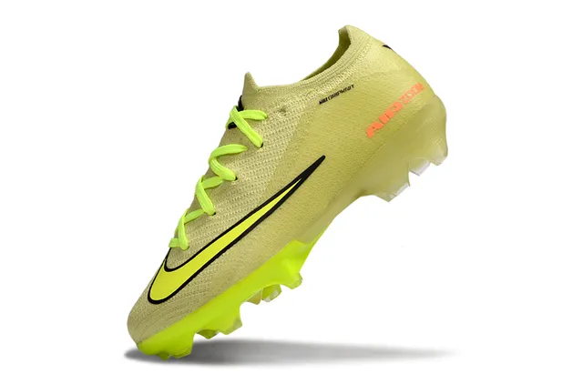 Nike Amarelo Laranja Gripknit Upper Air Zoom Cushioning Firm-Ground Sapatos de Futebol 7