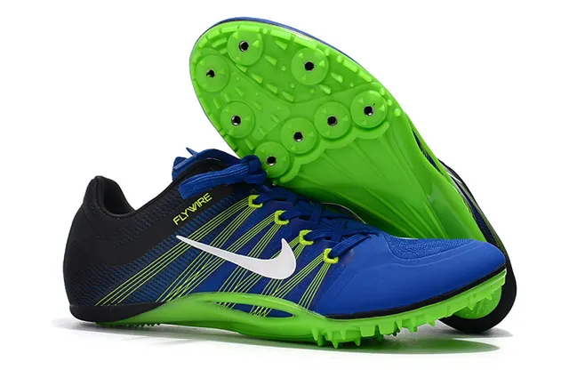 Nike Yellow Pink Low-Profile Sprint Spike Flywire Upper Running Shoes 8