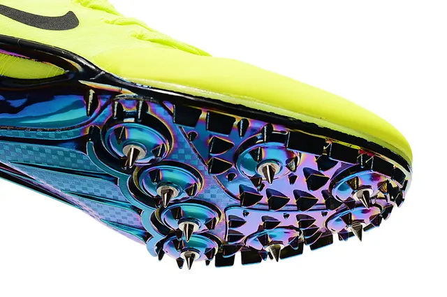 Nike Yellow Pink Low-Profile Sprint Spike Flywire Upper Running Shoes 20