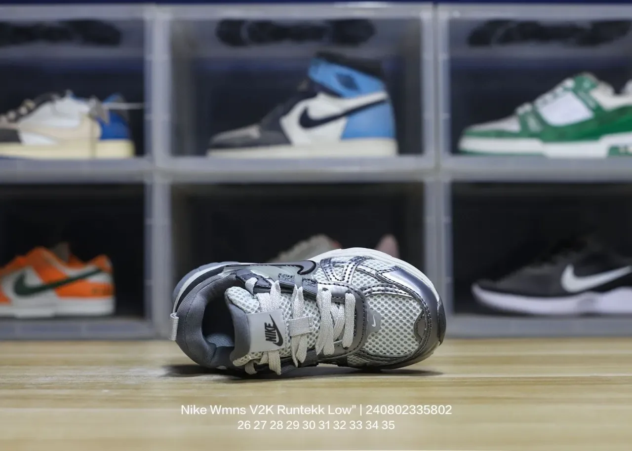 Nike Zoom 2K Gray Black Layered Synthetic Cage Open Mesh Upper Lifestyle Sneakers 20