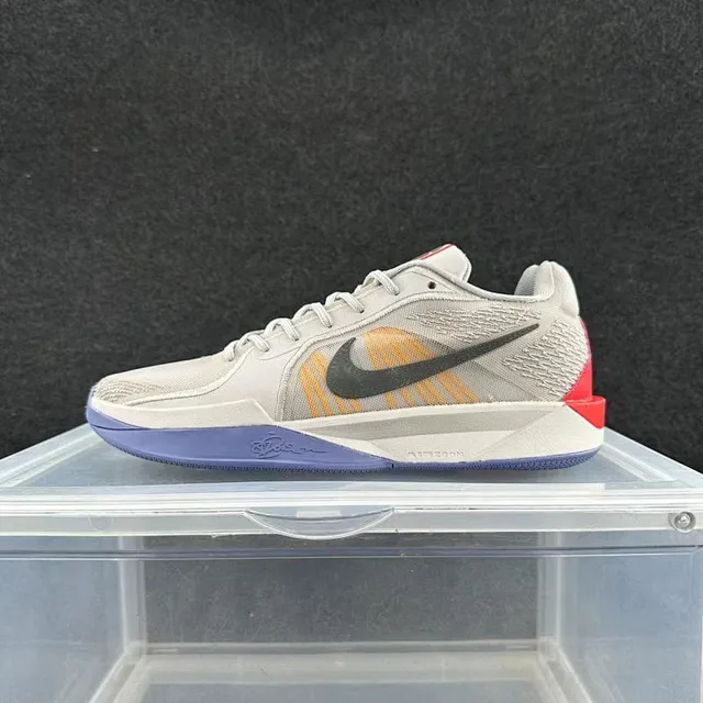 Nike Zoom Kobe IV Cinza Preto Laranja Roxo Tênis de Basquete 2