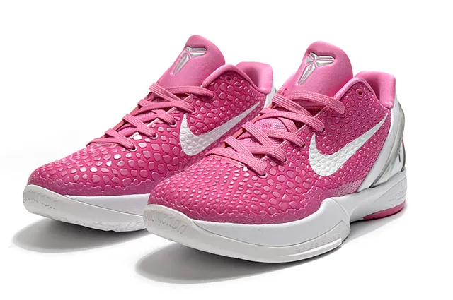 Nike Zoom Kobe IV rosa branco Tênis de Basquete 3
