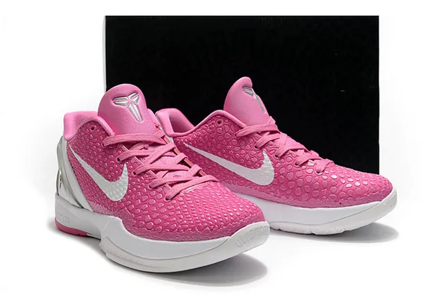 Nike Zoom Kobe IV rosa branco Tênis de Basquete 5