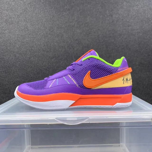 Nike Zoom Kobe IV বেগুনি কমলা লাইম সবুজ বাস্কেটবল জুতা 2