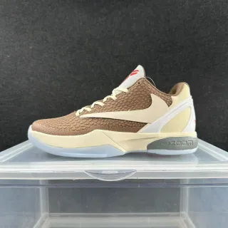 Nike Zoom Kobe VI ब्राउन बीज टेक्स्चर्ड बास्केटबॉल जूते