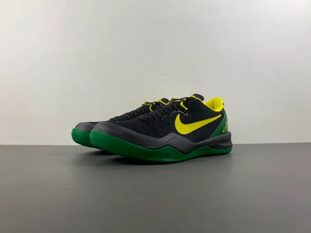 Nike Zoom Kobe VIII noir jaune vert chaussures de basket 11