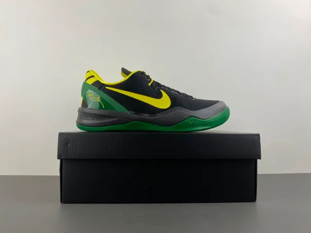 Nike Zoom Kobe VIII noir jaune vert chaussures de basket 16