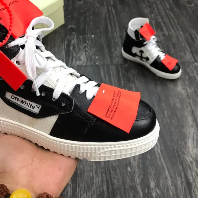 Off-White 黑色高帮工业扎带生活休闲鞋 6