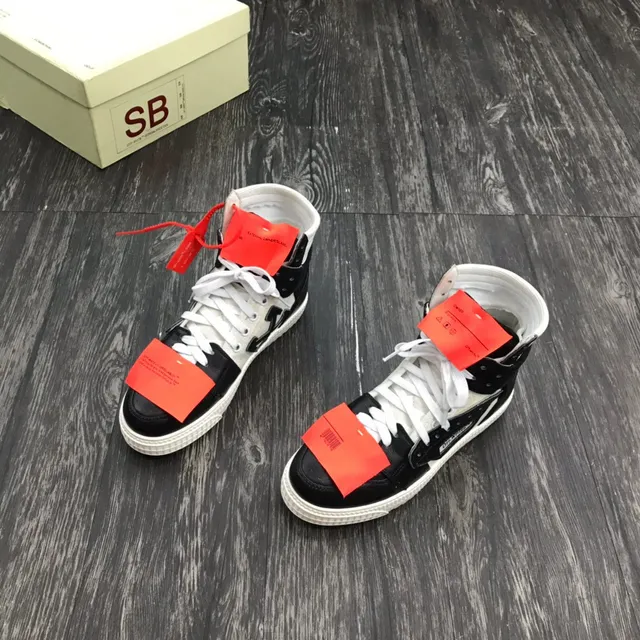 Off-White 黑色高帮工业扎带生活休闲鞋 8