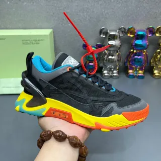Off-White Black Multicolor Multi-Color Sole Industrial Zip-Tie Detail Chunky Sneakers