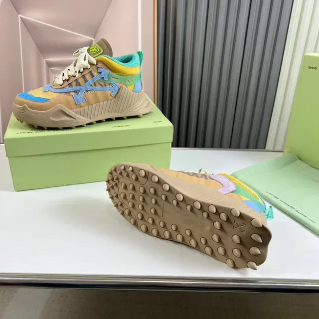 Off-White DD SY-1000 Beige Yellow Cyan चंकी स्नीकर 2