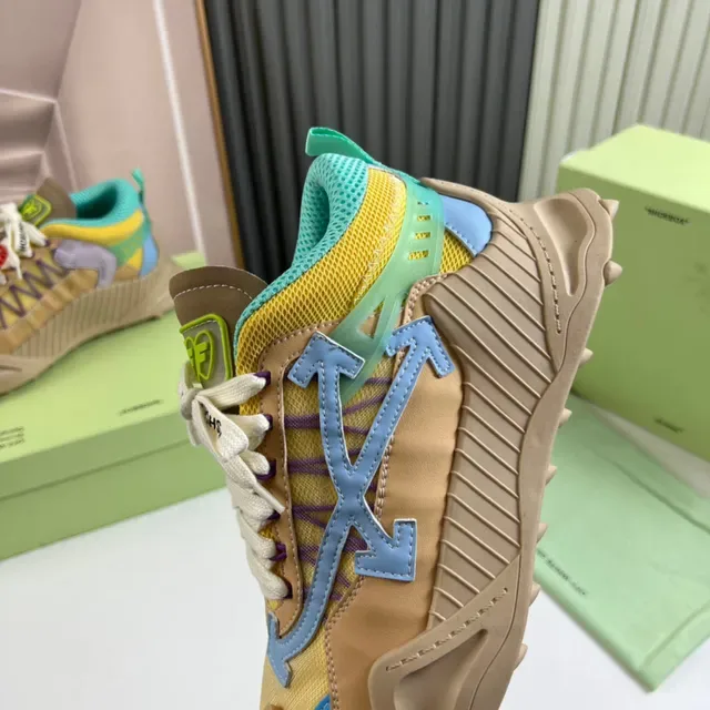 Off-White DD SY-1000 Beige Yellow Cyan चंकी स्नीकर 3