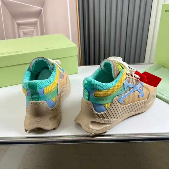 Off-White DD SY-1000 Beige Yellow Cyan चंकी स्नीकर 6
