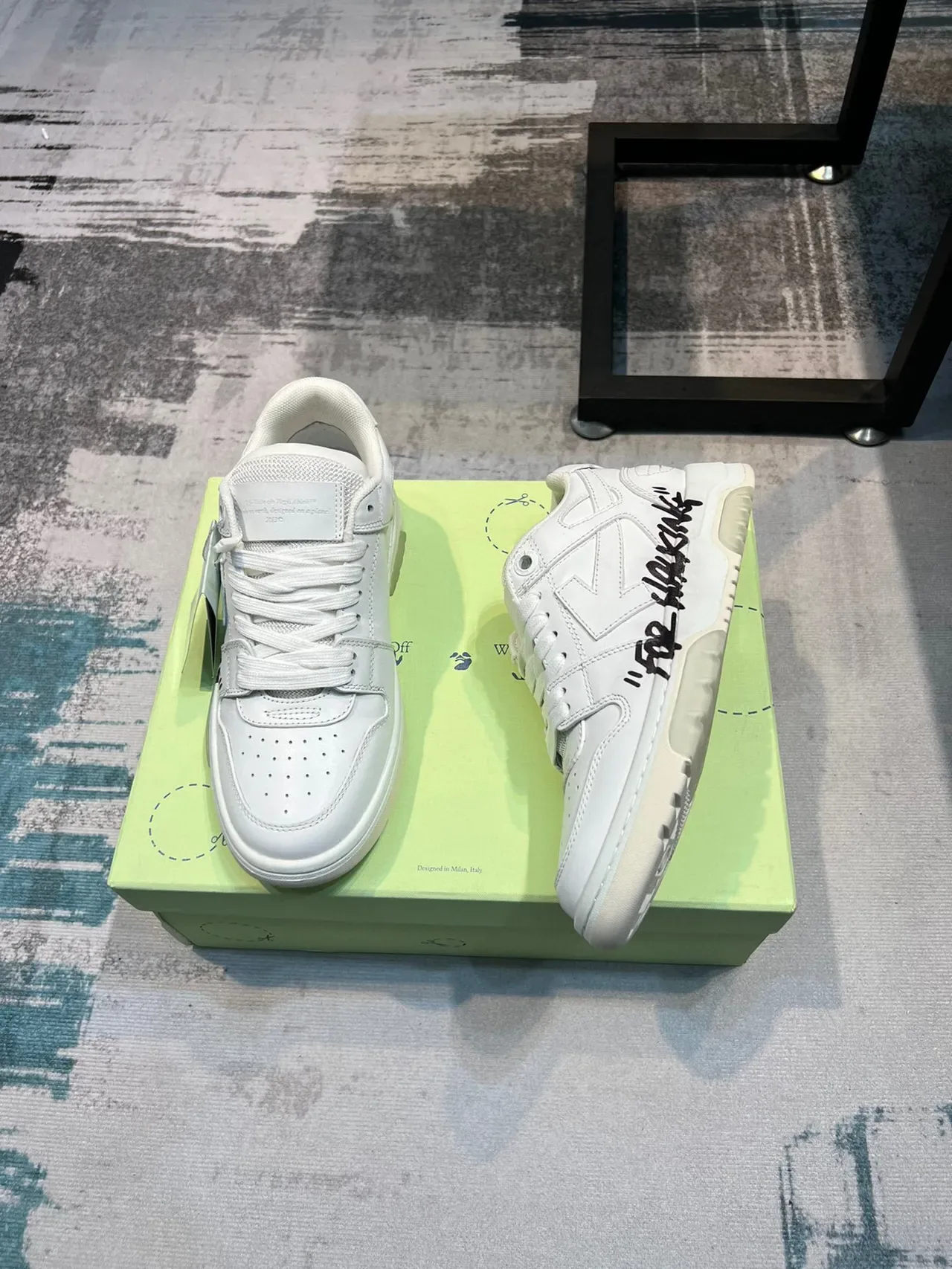 Off-White For Walking White Industrial Design Lifestyle Sneakers 5