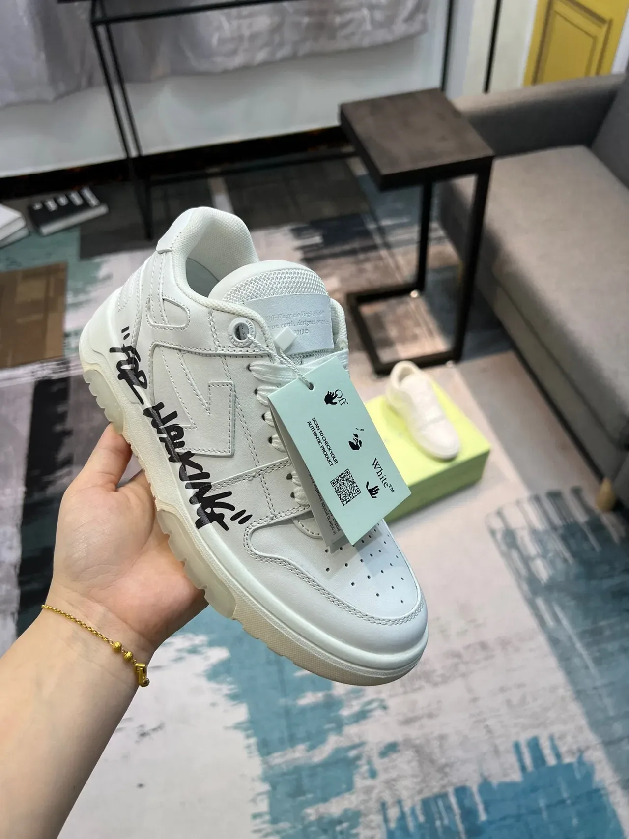 Off-White For Walking White Industrial Design Lifestyle Sneakers 7