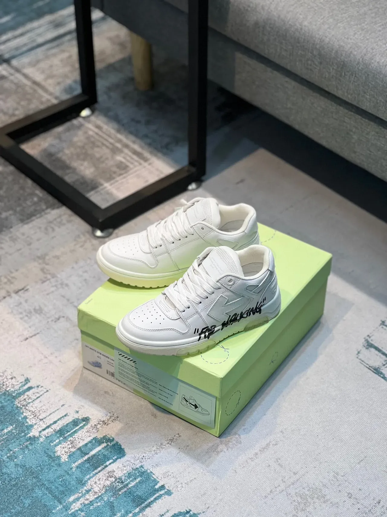 Off-White For Walking White Industrial Design Lifestyle Sneakers 8