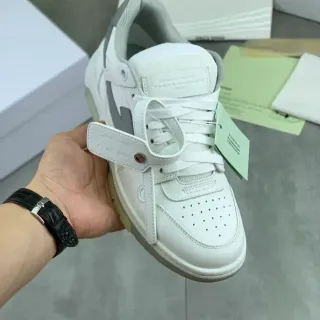 Off-White Gray Industrial Strap Perforated Toe Lifestyle Sneakers