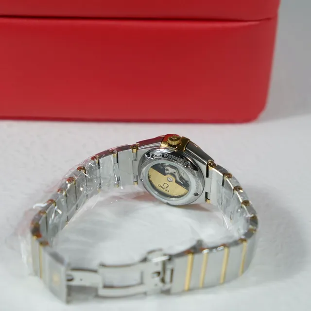 Omega Constellation Diamond-Bezel Black Dial Mechanical Watch 3