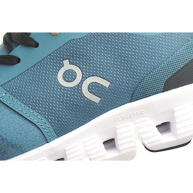 On أحذية جري بـ upper شبكي مهندس أزرق أسود midsole مقسم CloudTec 2
