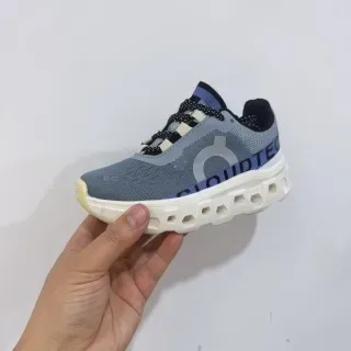 On Cloudmonster Off-White and Black Lifestyle Sneakers 6