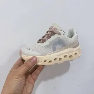 On Cloudmonster Off-White and Black Lifestyle Sneakers 9
