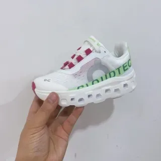 On Cloudmonster Off-White and Black Lifestyle Sneakers 10