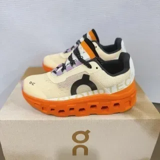 On Cloudmonster Off-White and Black Lifestyle Sneakers 14