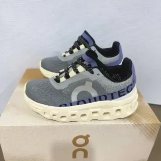 On Cloudmonster Off-White and Black Lifestyle Sneakers 16