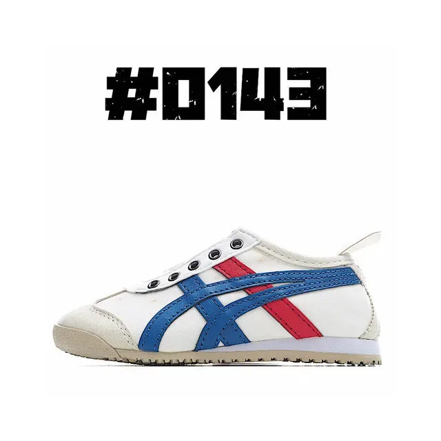 Onitsuka Tiger Chaussures Lifestyle Blanc Marine Basses à Lacets 9