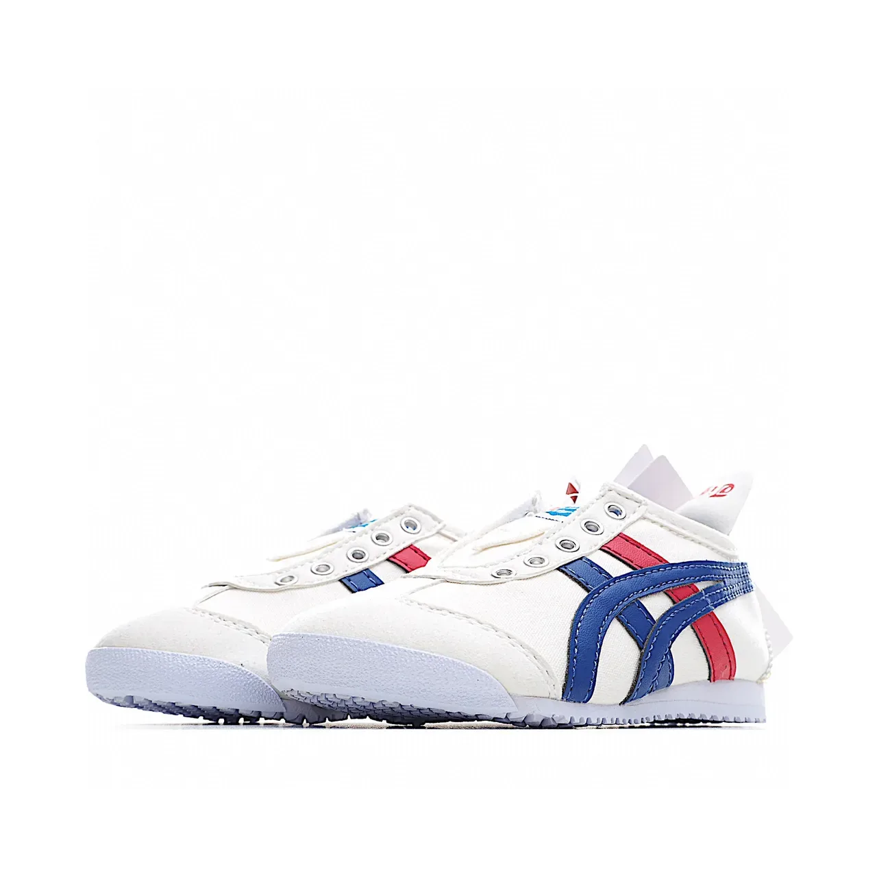 Onitsuka Tiger Chaussures Lifestyle Blanc Marine Basses à Lacets 19