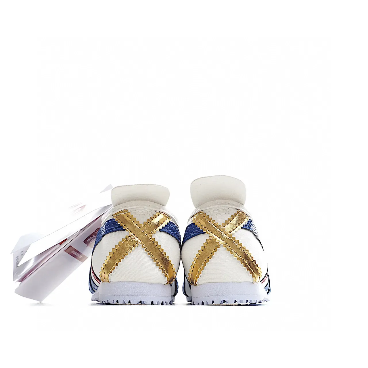 Onitsuka Tiger Chaussures Lifestyle Blanc Marine Basses à Lacets 21