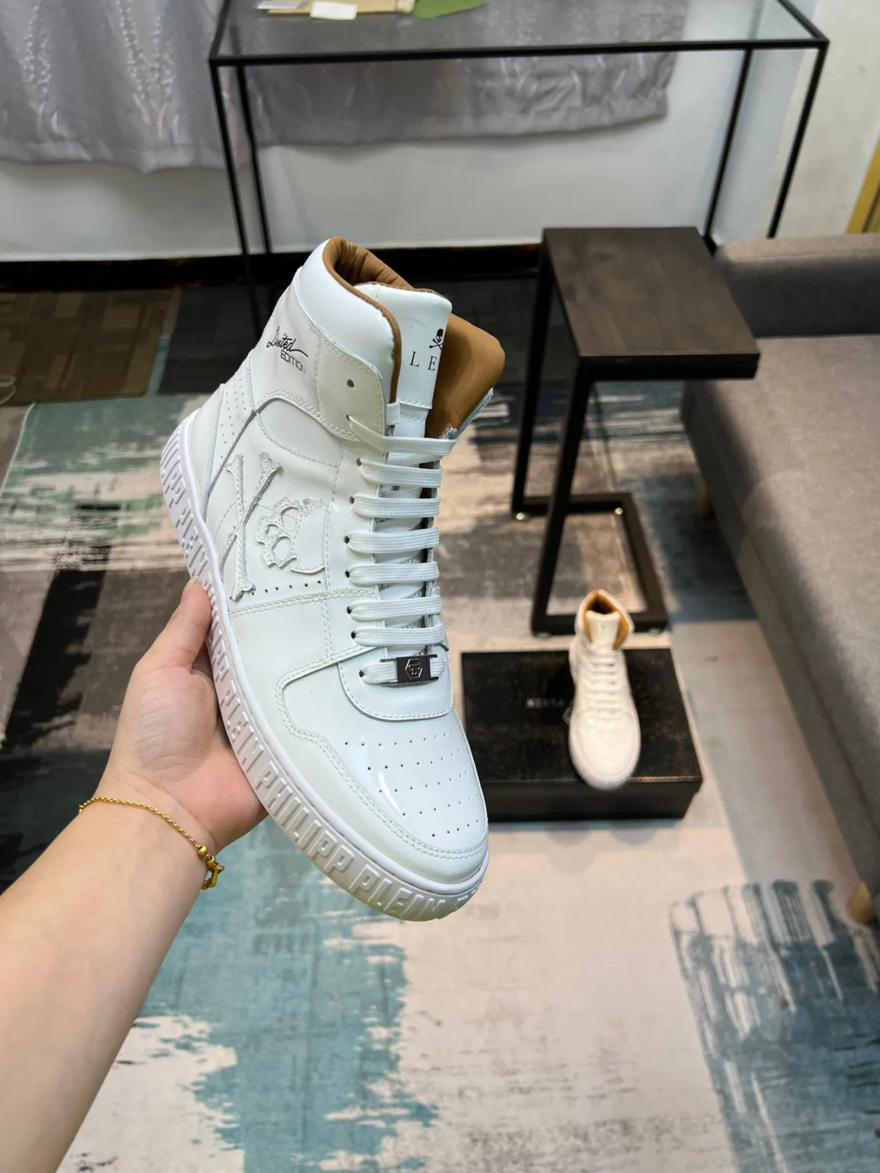 Philipp Plein Limited Edition Skull High-Top Lifestyle Sneaker 6