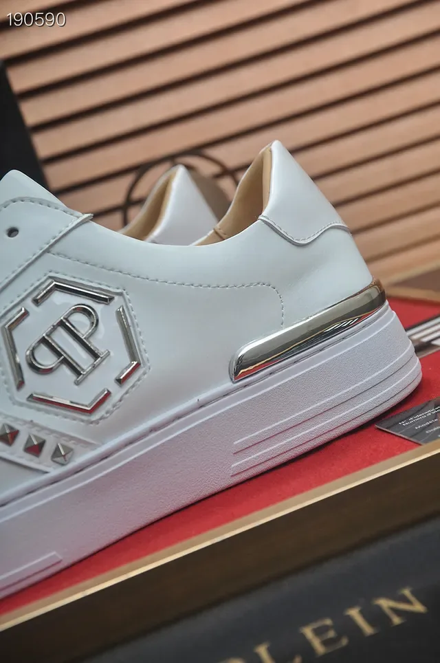Philipp Plein Logo Plaque White Lifestyle Sneakers 3