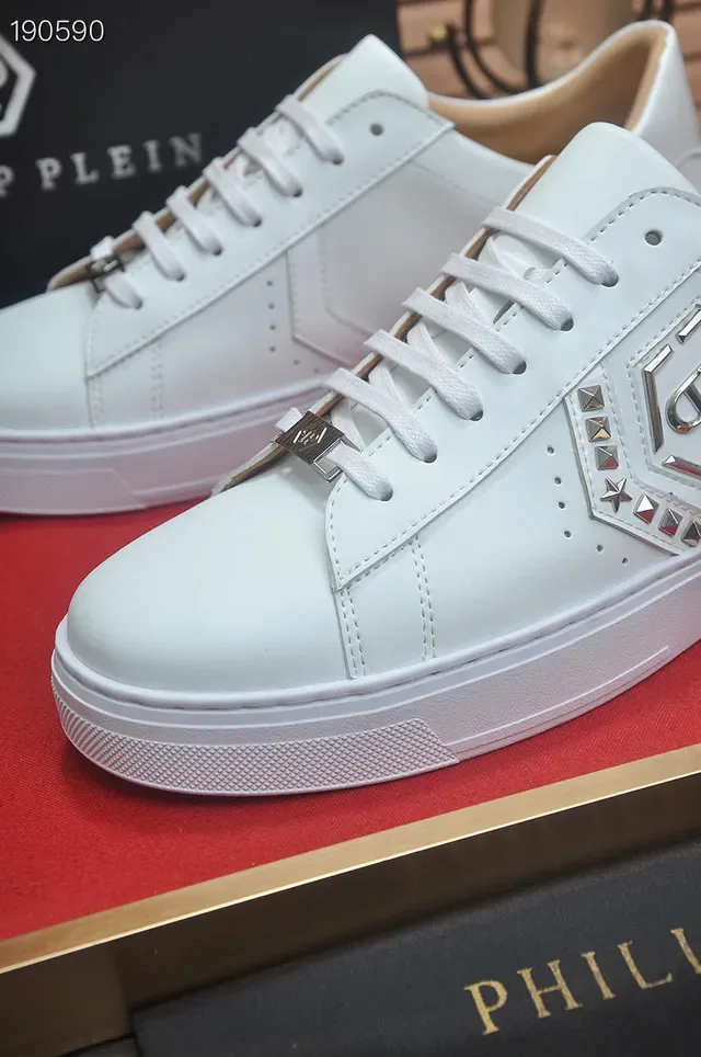 Philipp Plein Logo Plaque White Lifestyle Sneakers 4