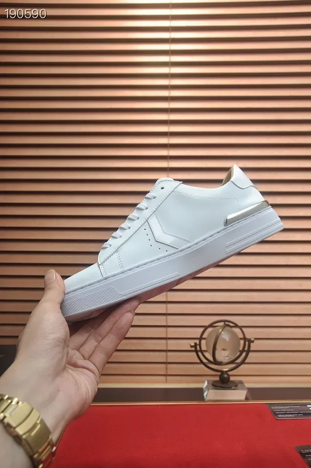 Philipp Plein Logo Plaque White Lifestyle Sneakers 5
