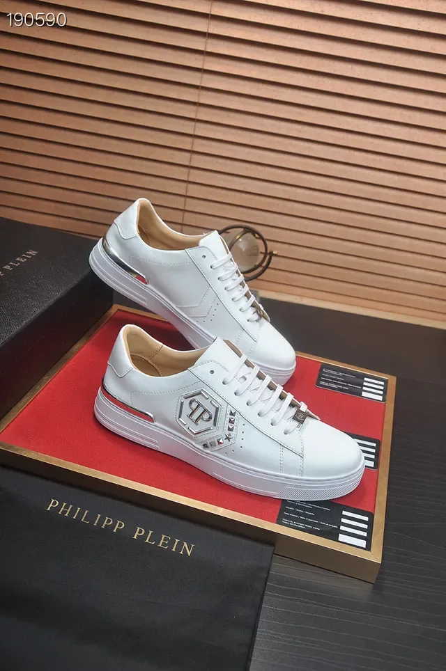 Philipp Plein Logo Plaque White Lifestyle Sneakers 6