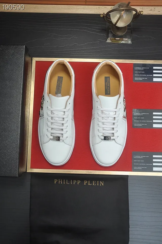 Philipp Plein Logo Plaque White Lifestyle Sneakers 7