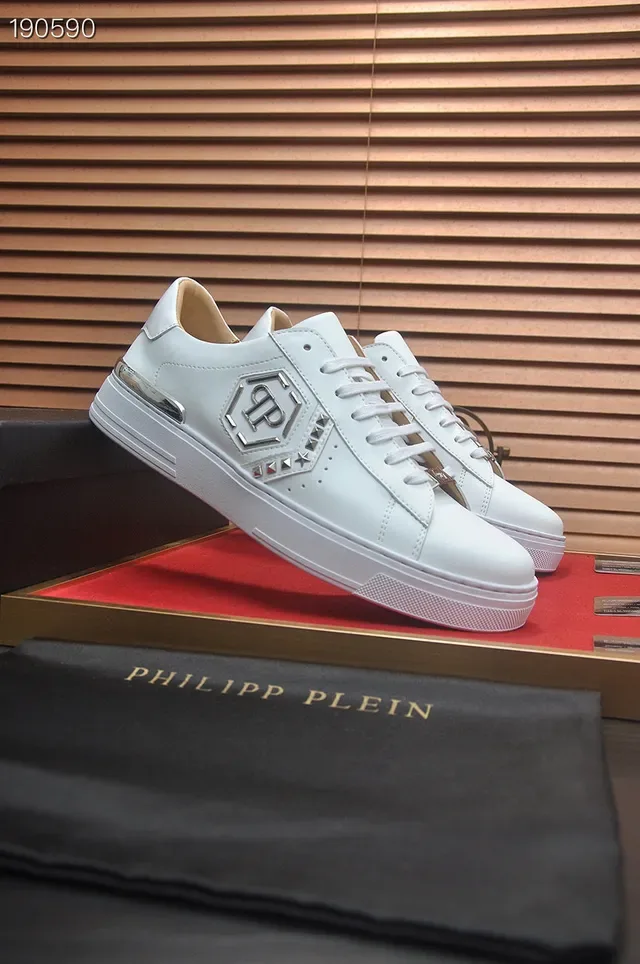 Philipp Plein Logo Plaque White Lifestyle Sneakers 8
